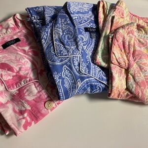 Chaps Multicolor Paisley Sleepwear Collection (3 pair)